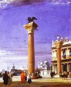 Richard Parkes Bonington St. Mark's Column in Venice china oil painting artist